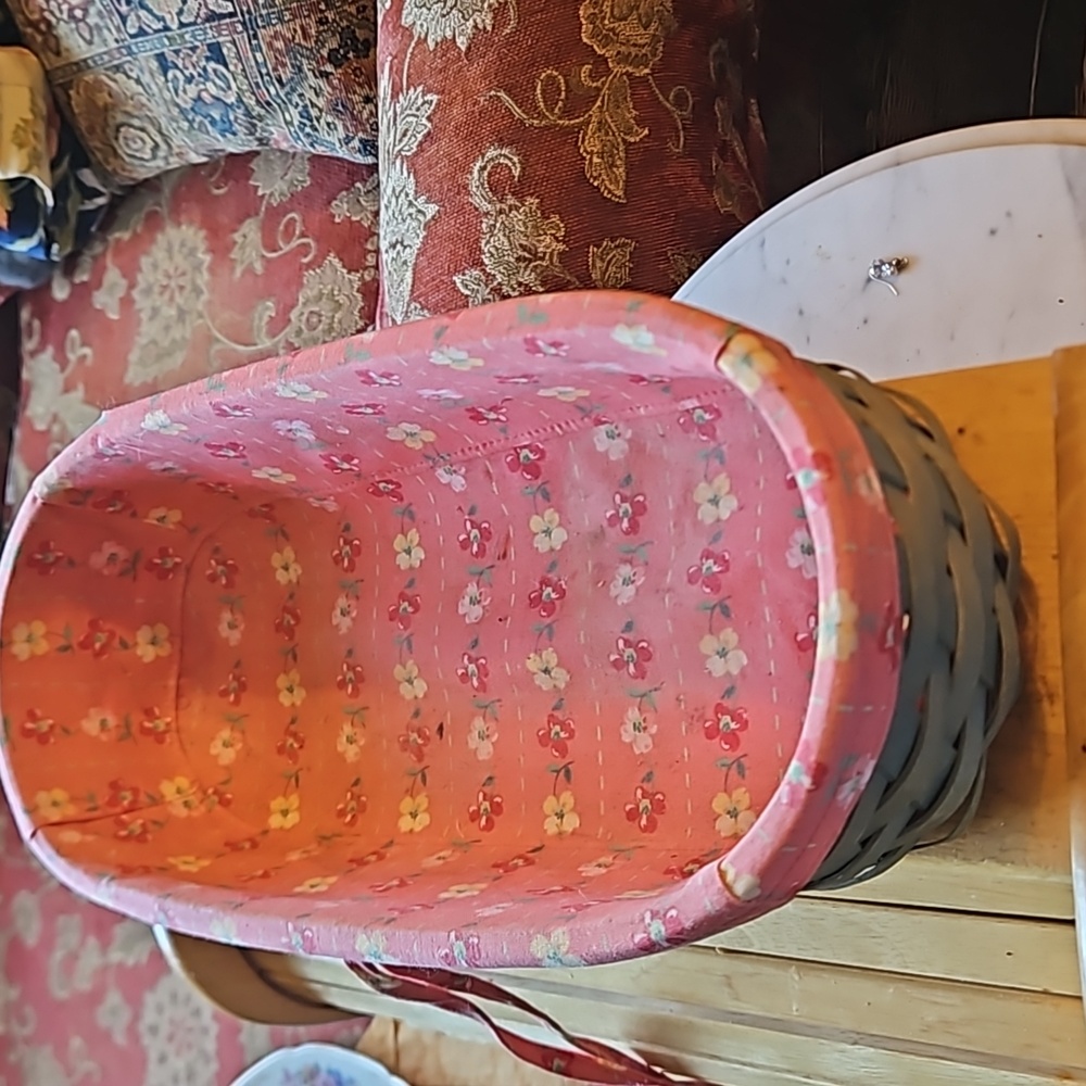 2006 Gree..wovem Vegetable bread Basket with added handmade lining - Picture 6 of 10